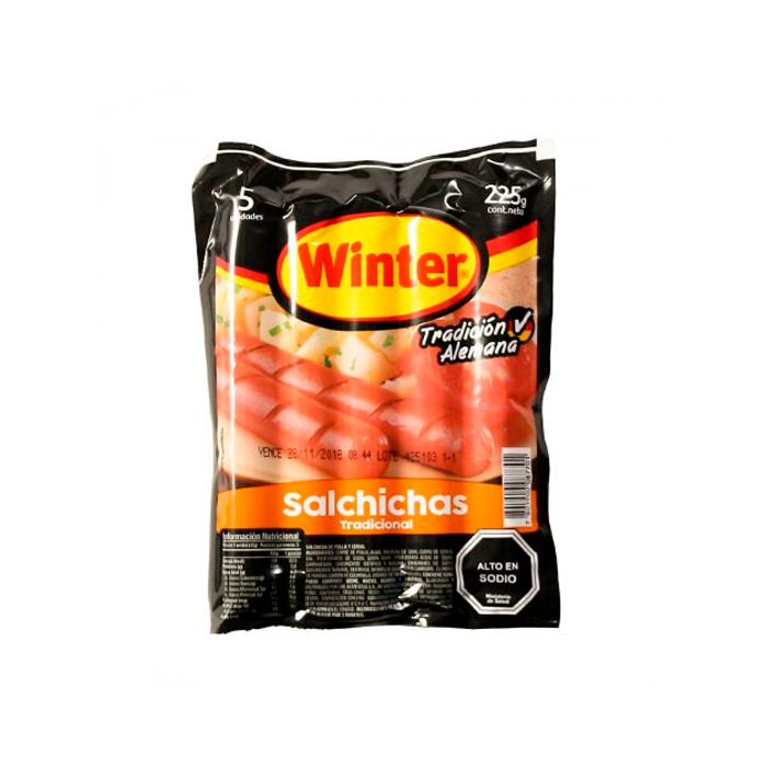 Salchicha Winter Tradicional 225 Grs