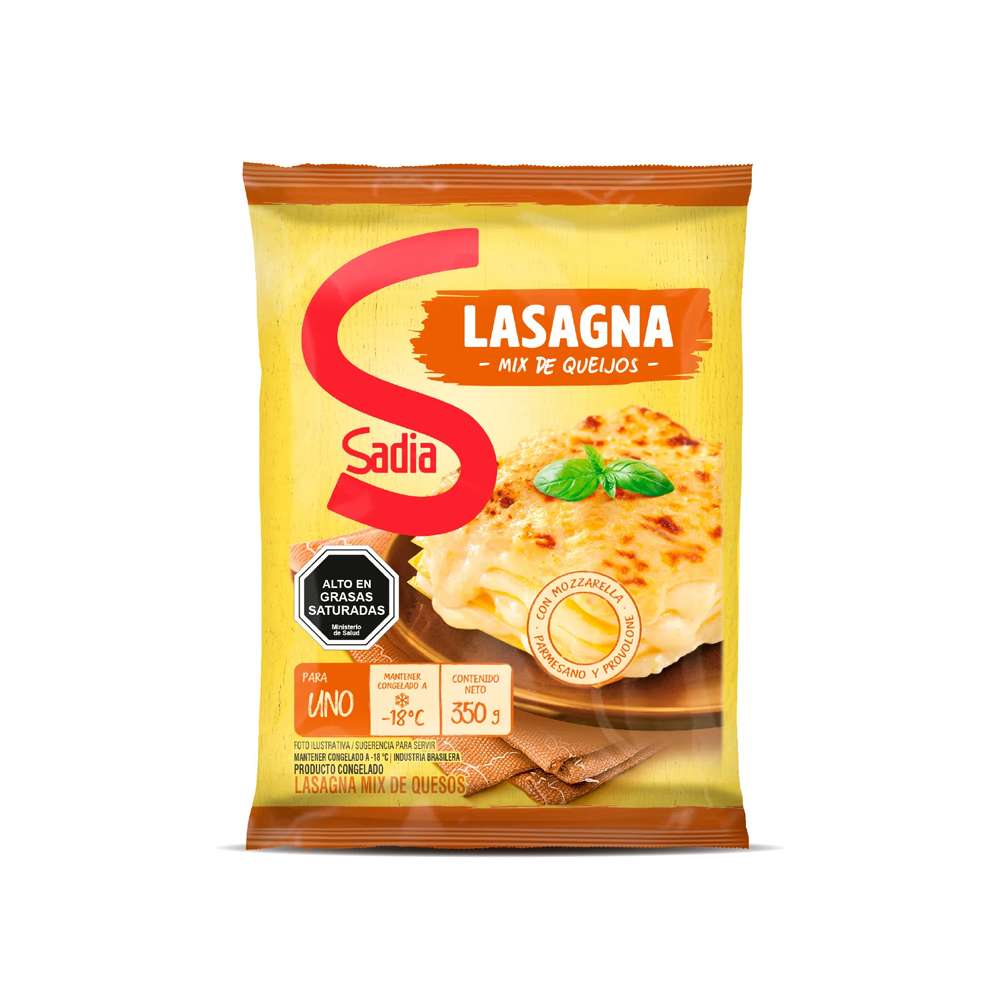 Lasagna Mix De Quesos Sadia 350 gr