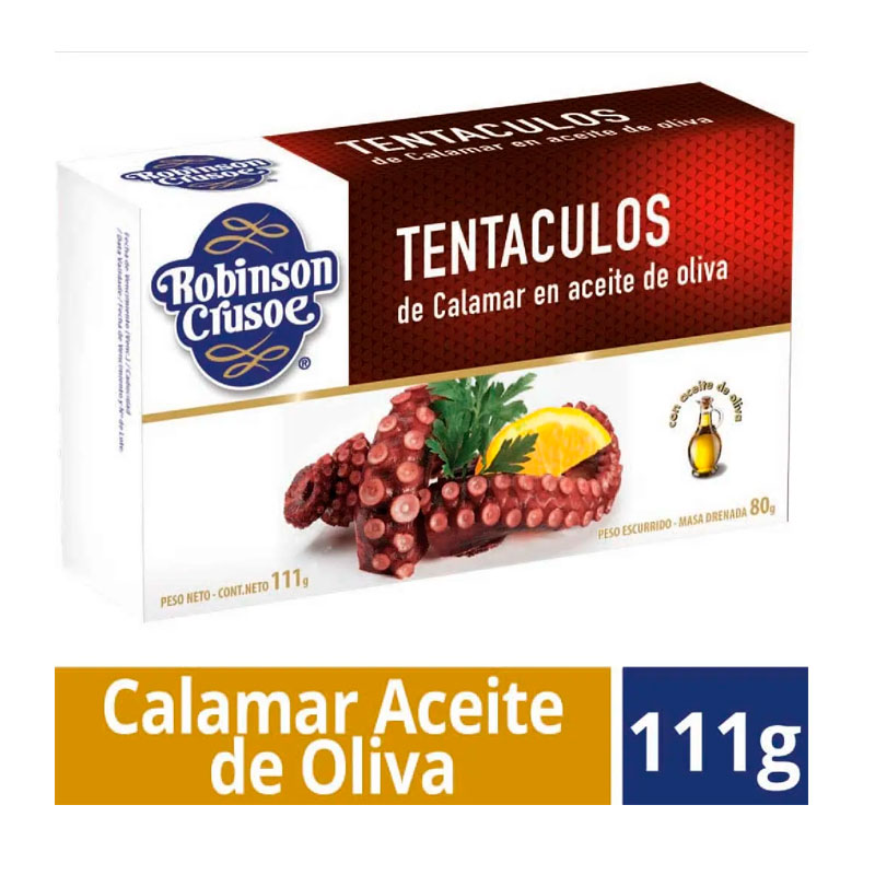 Tentáculos Robinson Crusoe Calamar 111 Gr (80G Dr)