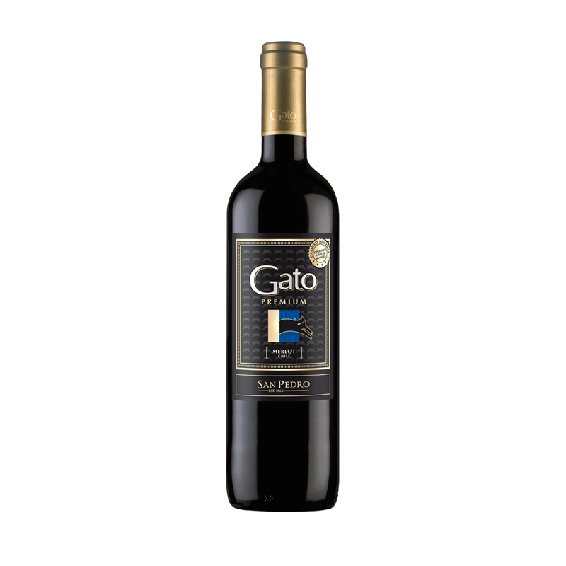 Vino Gato Premium Merlot 750 cc
