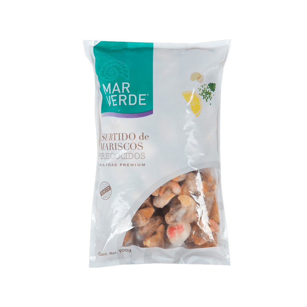 Surtido Mariscos Mverde Precocidos 900 Gr