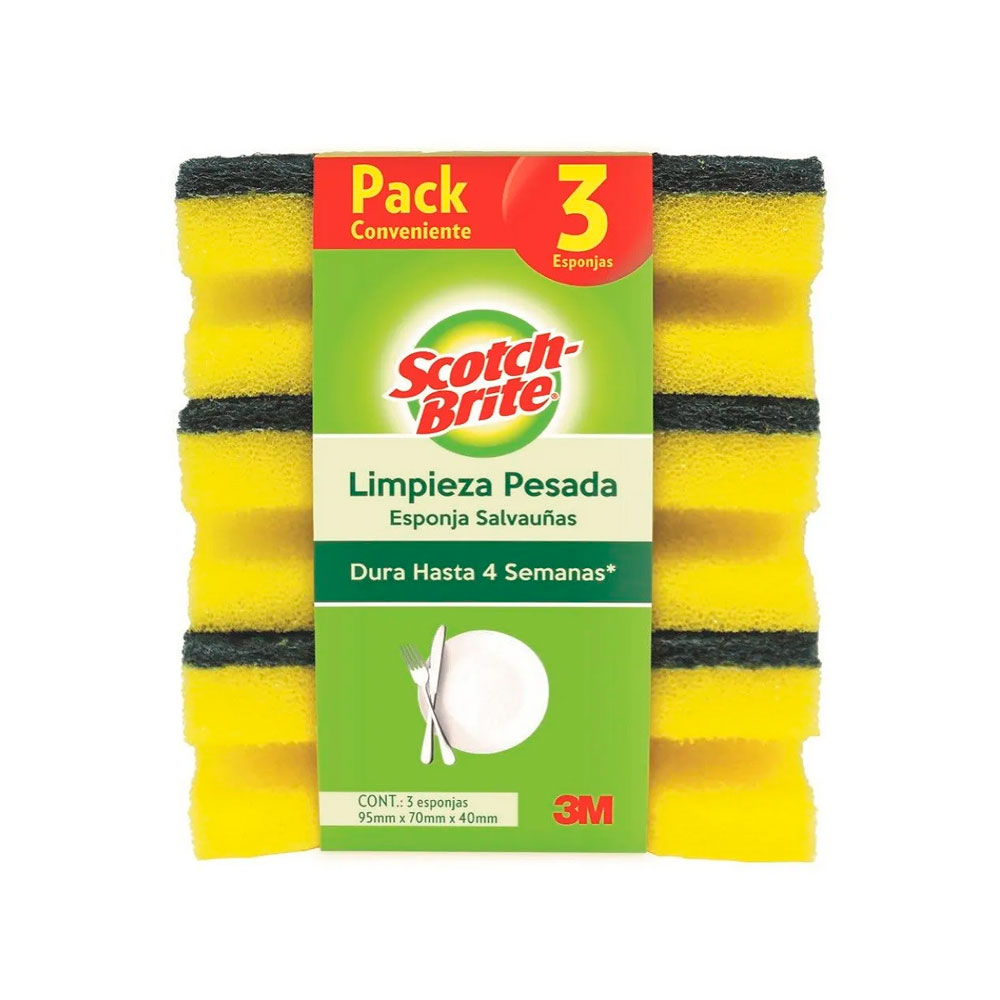 Esponja Acanalada Scotch Brite 3Un
