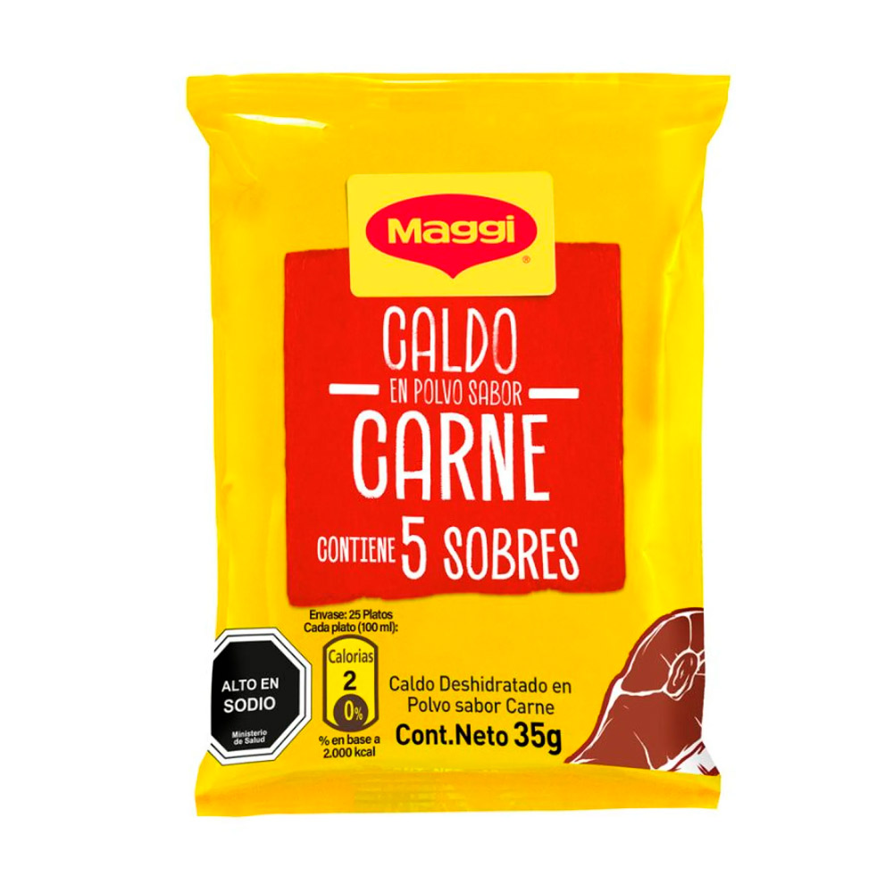 Caldo Maggi Carne Polvo 35 Gr