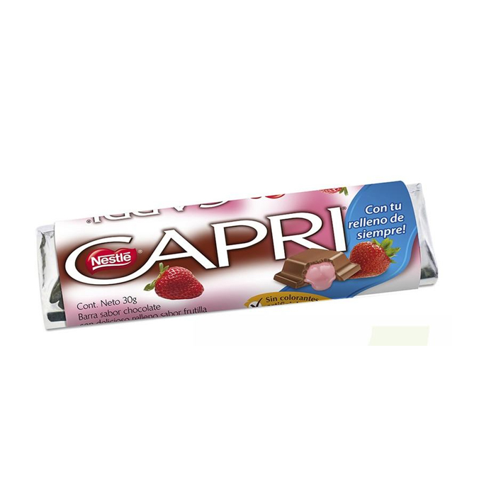 Chocolate Capri Frutilla 30 Grs