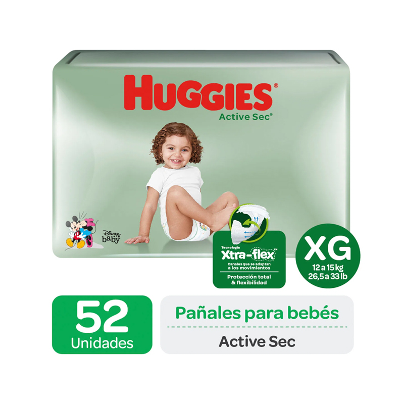 Huggies Active Sec XG x 52