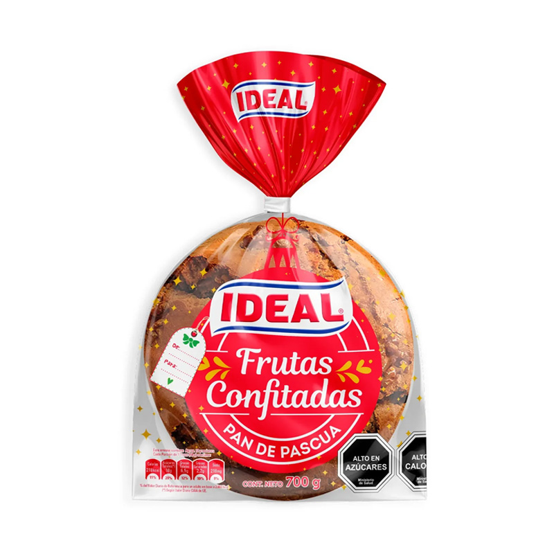 Pan de Pascua Ideal con Frutas Confitadas 700 Grs
