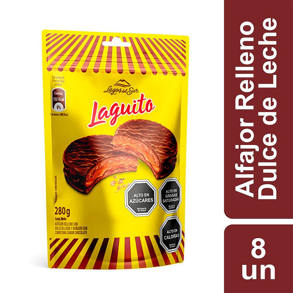 Alfajor Laguito 8 Piezas 280 Gr