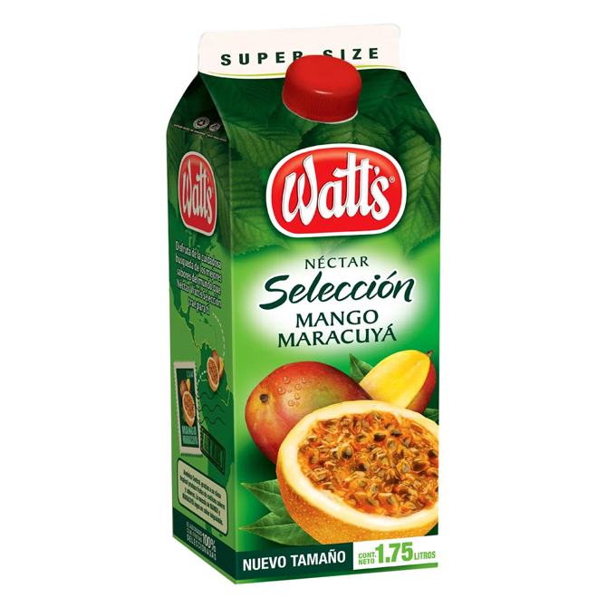 Nectar Watts Seleccion Mango Maracuya 1750 Cc