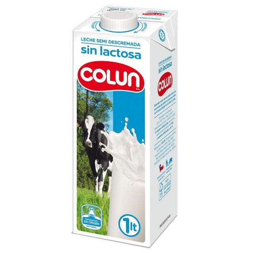 Leche Sin Lactosa Semidescremada Colun Edge Litro