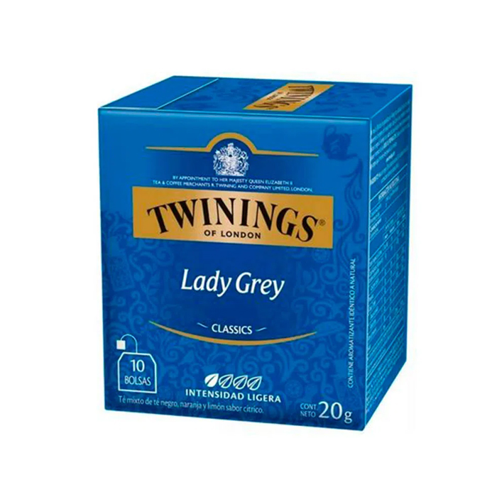 Té Twinings Lady grey 10 Bolsas