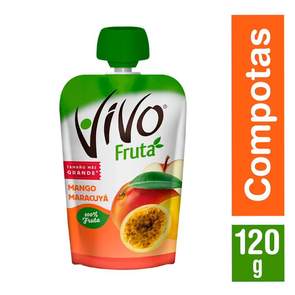 Compota Vivo Mango Maracuya 120 Gr