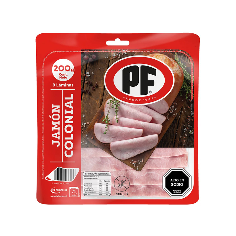 Jamón Colonial Pf 200 Grs