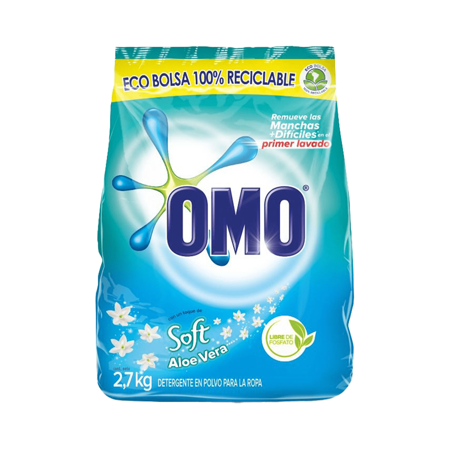 Omo Soft Aloe Bolsa 2.7 kilos