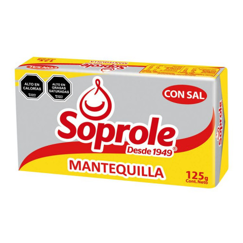Mantequilla Soprole Pan 125 Gr