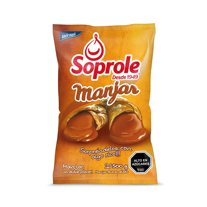 Manjar Soprole Bolsa 500 Gr