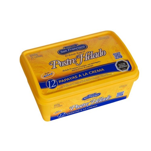 Helado San Fco Papayas Crema Litro