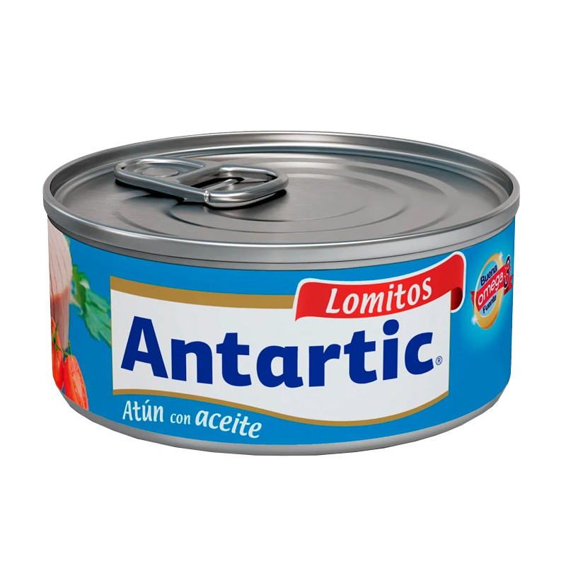 Atún Antartic Desmenuzado Aceite 140 Grs (104 Grs Drenado)