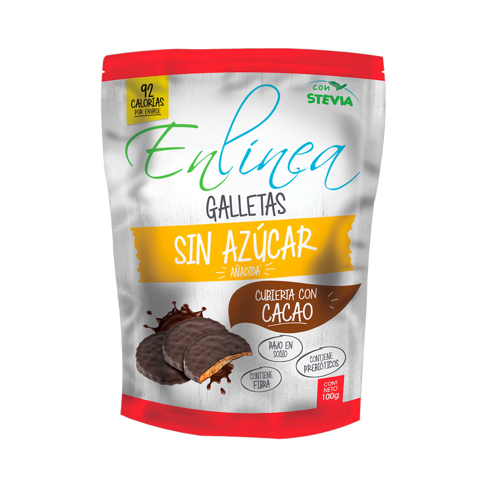 Galleta En Línea Moneda Cubierta Cacao 100 Gr