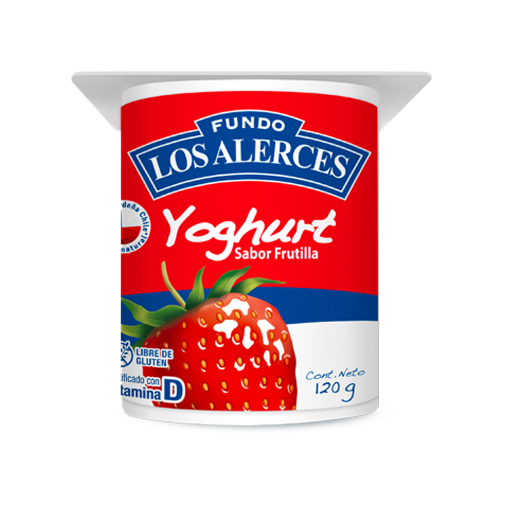 Yogurt Los Alerce Frutilla 120 Gr