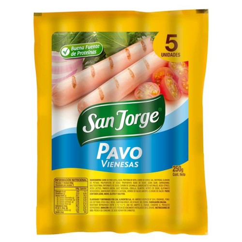 Vienesa Pavo San Jorge 250 gr
