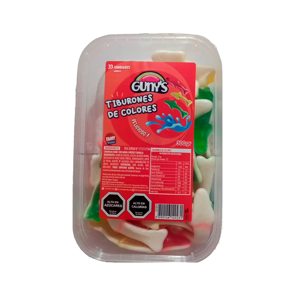 Gomitas Gunys Tiburon 300 Gr