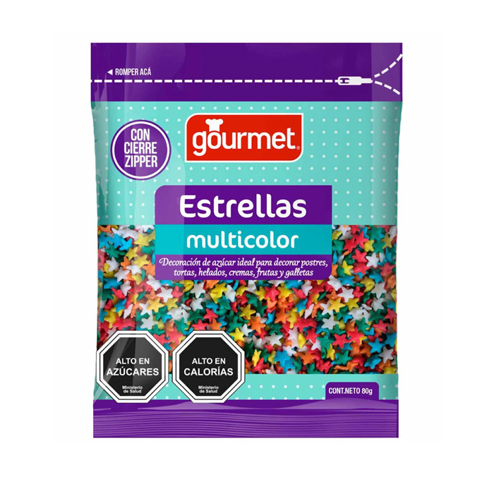 Deco Gourmet Estrella Multicolor 80 Grs