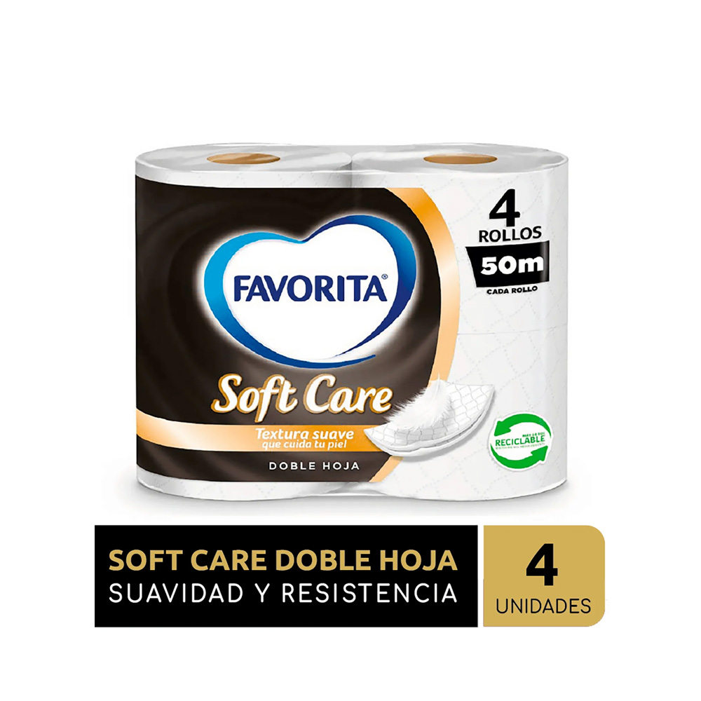 Higiénico Favorita Softcare 4Rll 50Mt