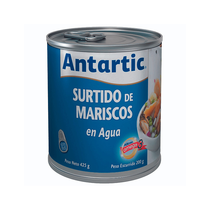 Surtido Antartic Mariscos Agua 425 gr (200Gr Drenado)