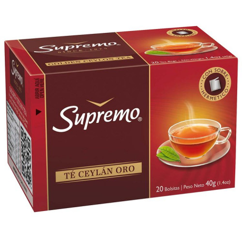 Te Supremo Ceylan Oro 20 Bls