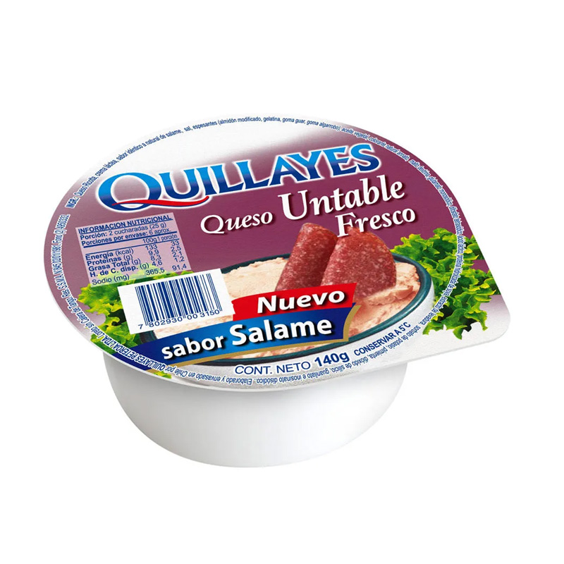 Queso Untable Quillayes Salame 140 Grs