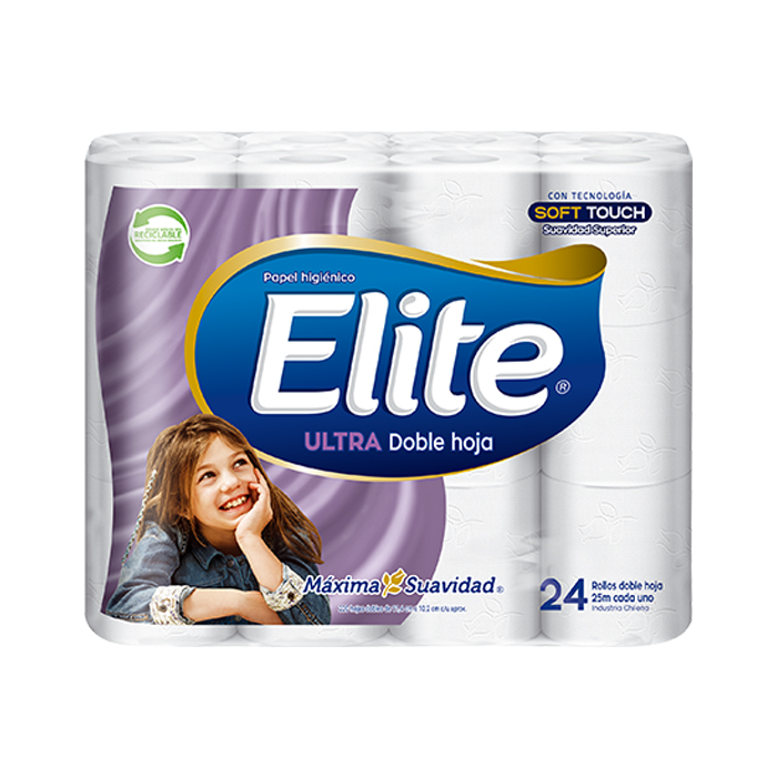 Papel Higiénico Elite Ultra Dh 24Rll 25Mts