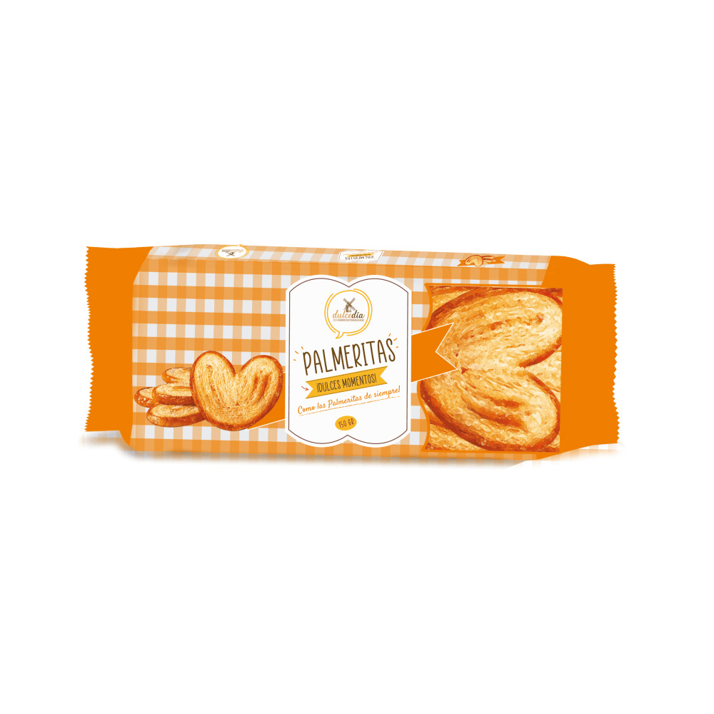 Galleta Dulcedia Palmeritas 150 grs
