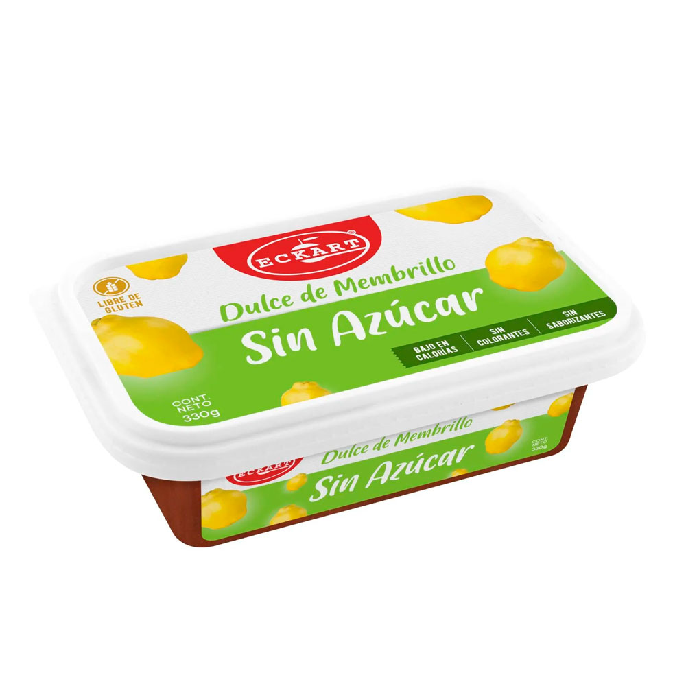 Dulce Membrillo Eckart S/Azúcar Pote 330 Gr