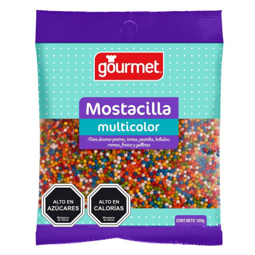 Deco Gourmet Mostacilla Multicolor 100 Grs