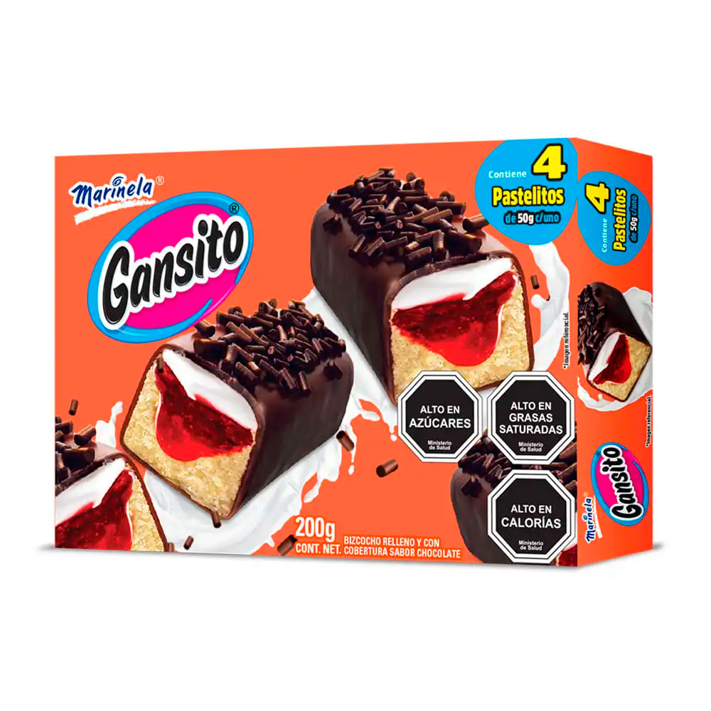 Gansito Marinela 4P 200 Gr