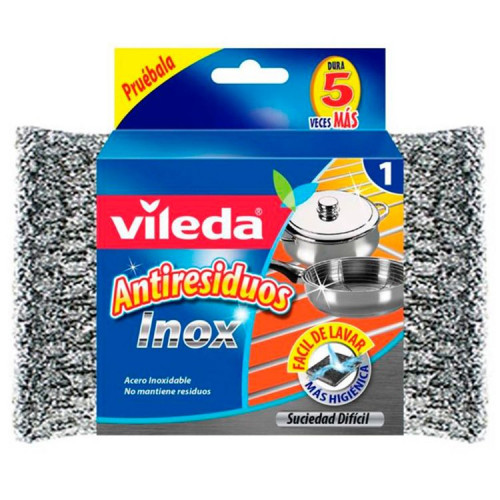 Esponja Vileda Antiresiduo Inox Und