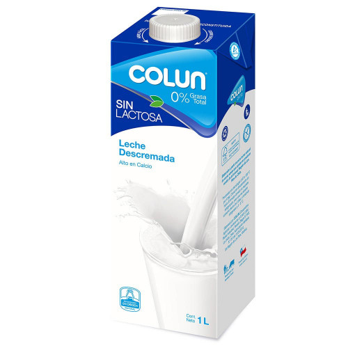 Leche Sin Lactosa Descremada Colun Edge Litro