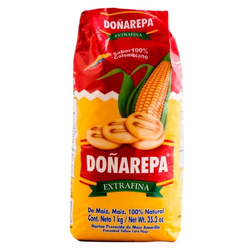 Harina Maiz Amarilla Doñarepa 1000 Gr.