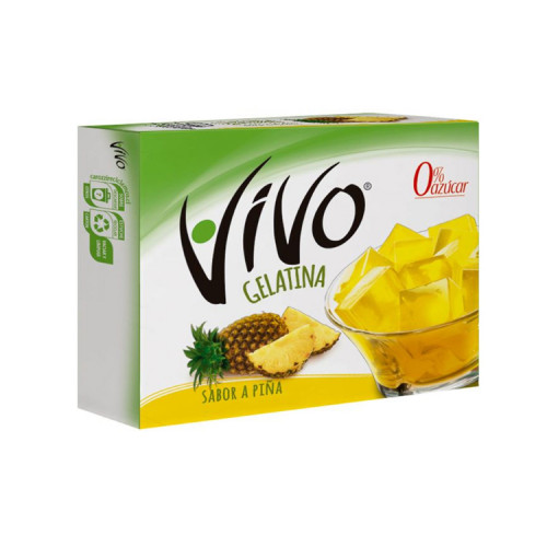 Gelatina Vivo Piña 22 Grs