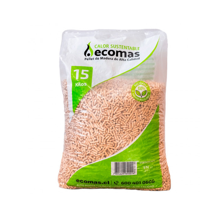 Pellets Ecomas  Bolsa 15 Kilos