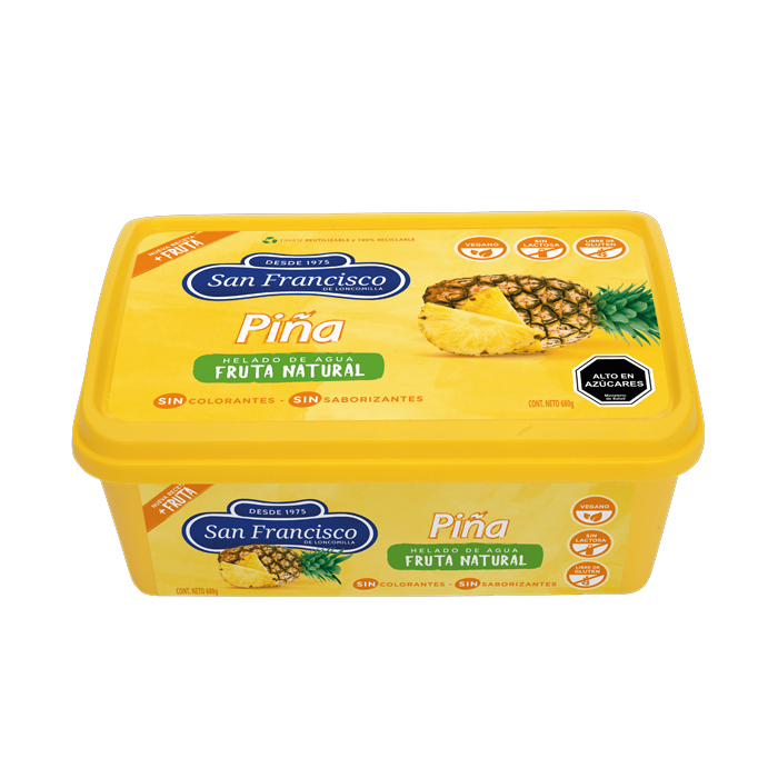 Helado San Francisco Agua Piña L