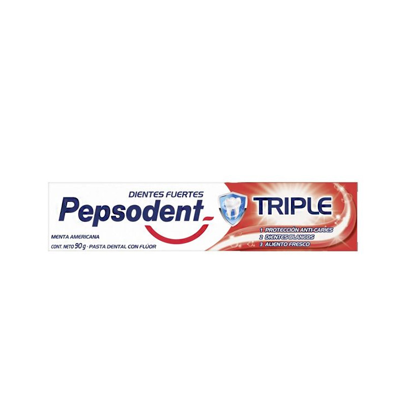 Pasta Dental Pepsodent Triple Acción 90 Grs