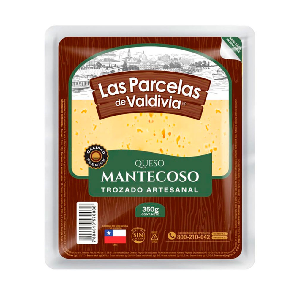 Queso Las Parcelas Trozo 350 Gr