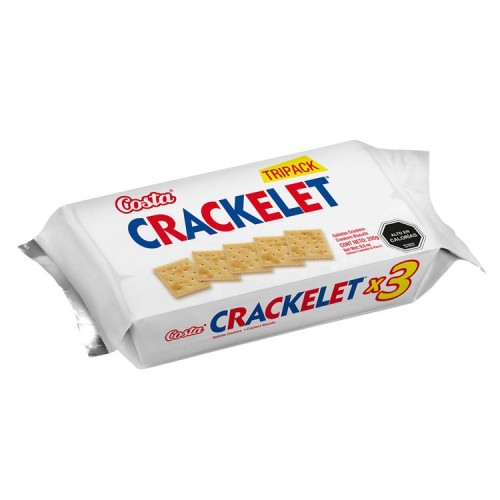 Galleta Costa Crackelet Tripack 255 Grs