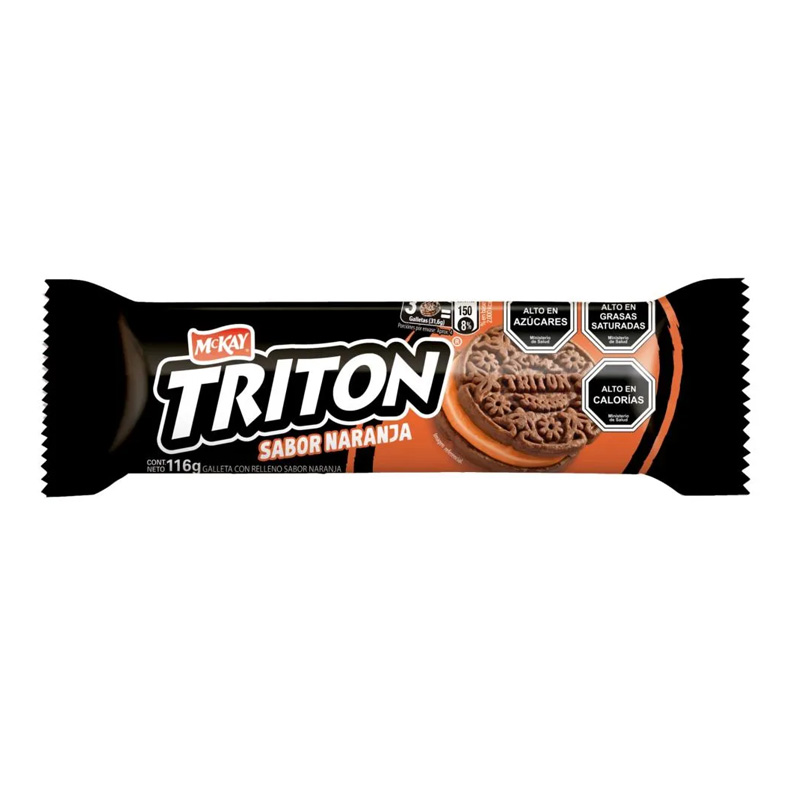 Galleta Tritón Naranja 116 Grs