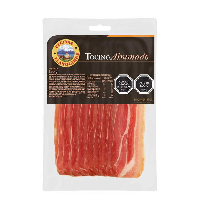 Tocino Ahumado Llanquihue 180 Grs