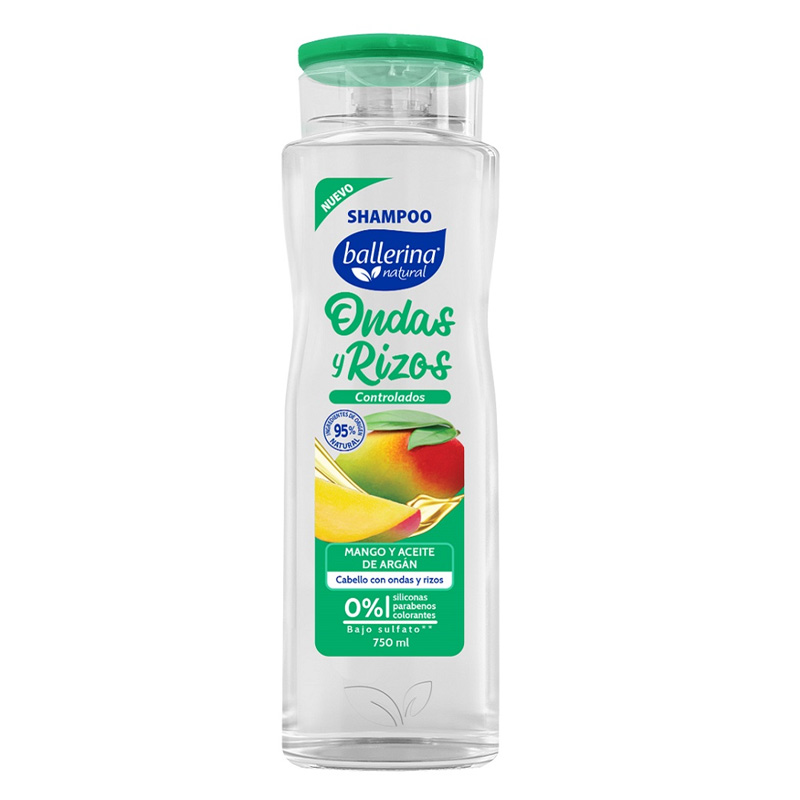 Shampoo Ballerina Ondas y Rizos Frasco 750 ml