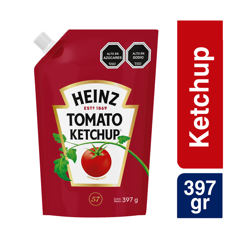 Ketchup Heinz Doy Pack 397 Grs