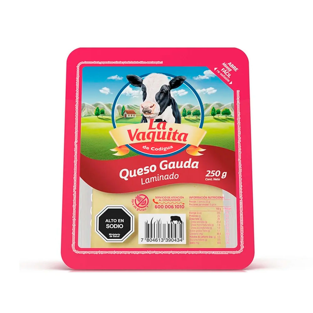 Queso Gauda Lam La Vaquita 250 Gr