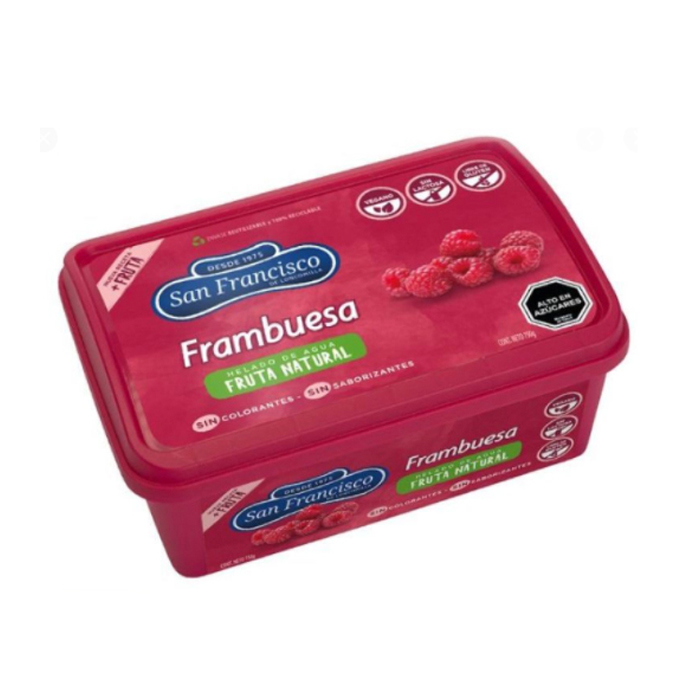 Helado San Francisco Agua Frambuesa L